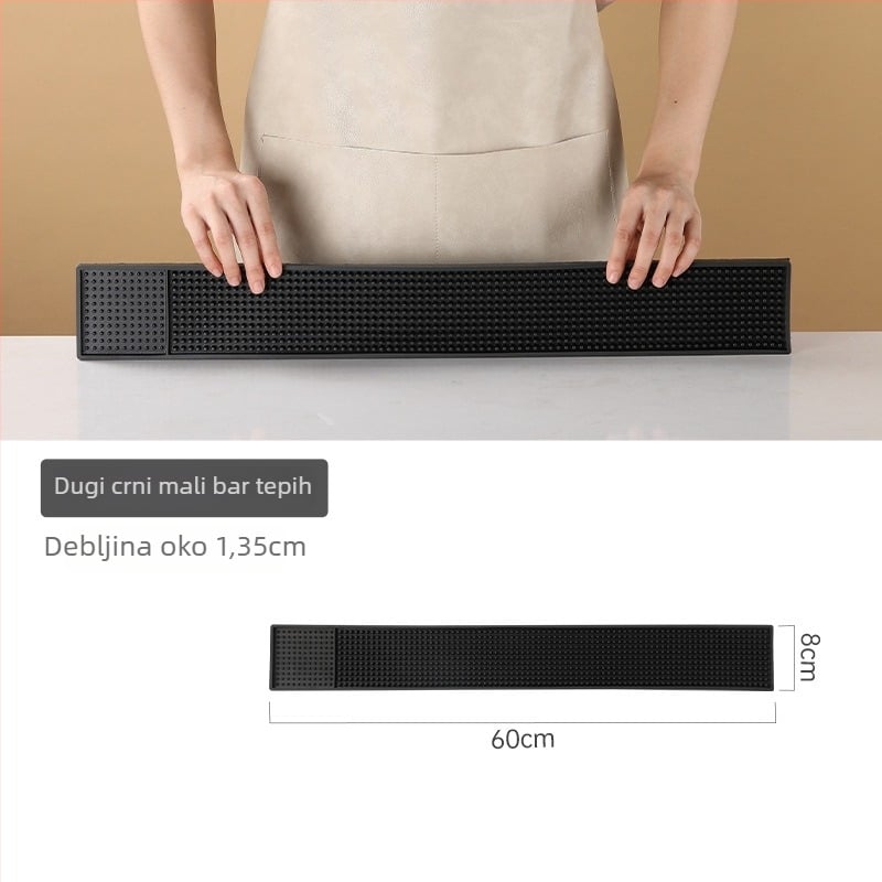 Pravokutni silikonski podmetač za bar za čaj s mlijekom – protuklizni, kineski stil