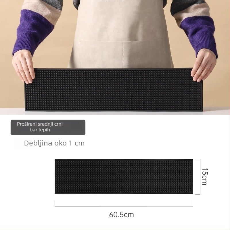 Pravokutni silikonski podmetač za bar za čaj s mlijekom – protuklizni, kineski stil