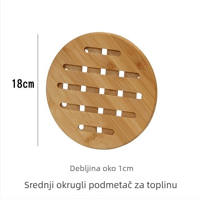 Bambusovi izolacijski podlošci za stol, okrugli ili kvadratni, jednobojni dizajn, moderan stil, lansirano 2023.