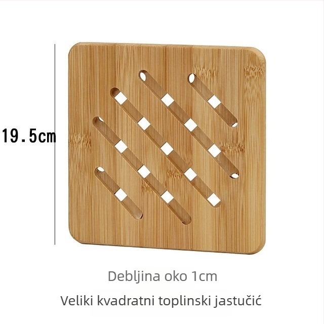 Bambusovi izolacijski podlošci za stol, okrugli ili kvadratni, jednobojni dizajn, moderan stil, lansirano 2023.