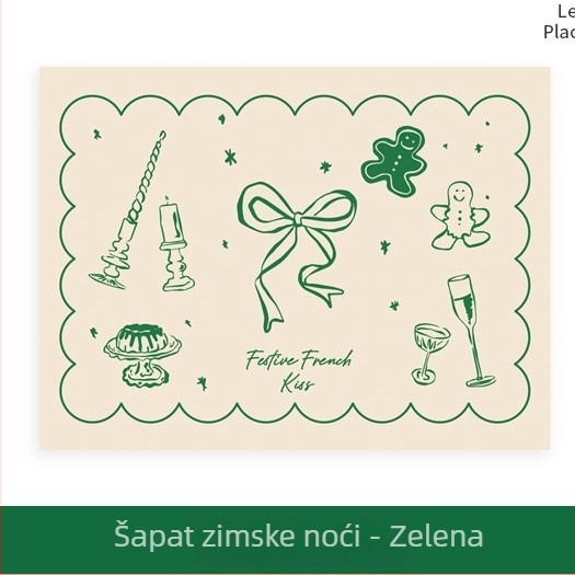 PVC podmetači za stol s cvjetnim uzorkom, kvadratni oblik, kreativan stil, lansiranje 2025