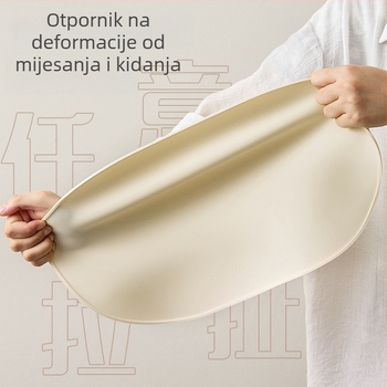 Kružna silikonska podmetač za tanjure — jedinstvena ploha, otporna na toplinu, vodootporna i otporna na masnoće, za zapadni stol