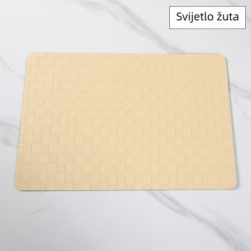 PVC podmetač za stol, kvadratni, jednobojni, moderan stil jednostavnosti, prvoklasna kvaliteta