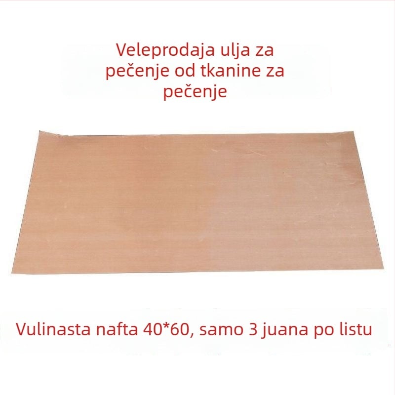 Neprijanjiva podloga za pečenje od PTFE obloge na visoke temperature, višekratna upotreba, 130 g/m²