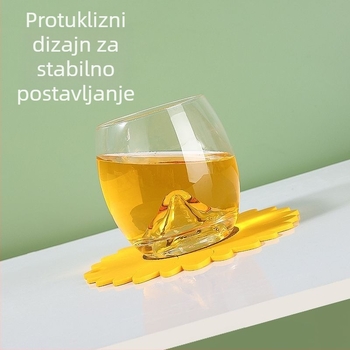 PVC podmetač za stolnu hranu, nepravilnog oblika, cvjetni uzorak, otporan na toplinu — Three Bird House