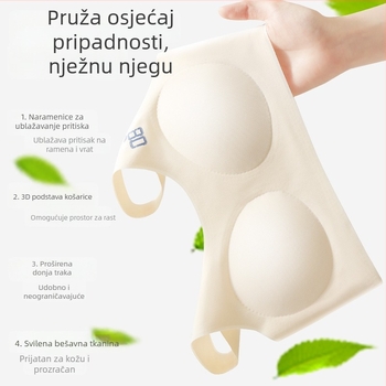 Prozračna sportska vesta za djevojčice s jastučićem za prsa