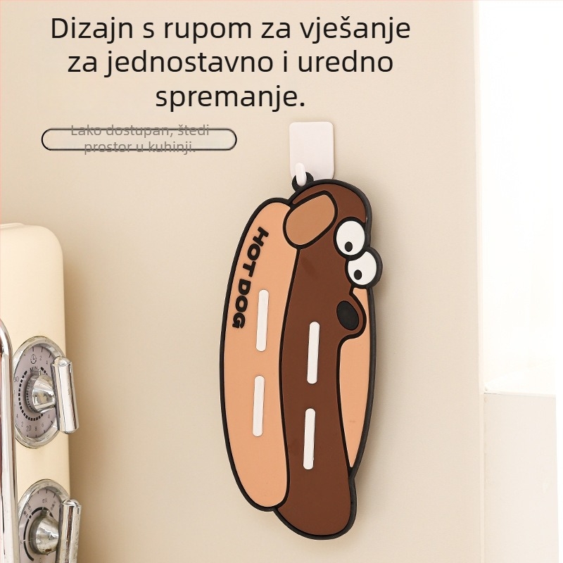 Mat za poklop lonca s cartoon uzorkom, nepravilnog oblika, PVC, protuklizno i otporno na toplinu
