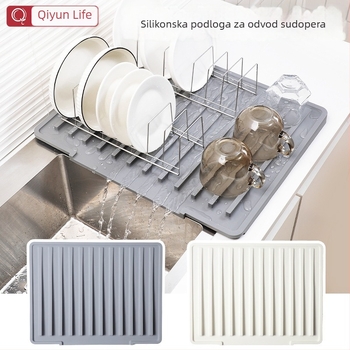 Silikonska podloga za odvodnju radne ploče, otporna na visoke temperature, zaštita od opeklina, za sudoperu