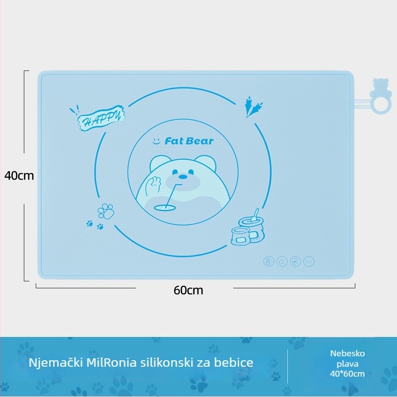 Podmetač za stol od silikona, kvadratnog oblika, crtani stil, marka HZB0304, lansiranje ljeto 2024