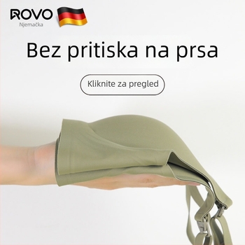 Rovo trudničko-kojni grudnjak, bez šavova, seamless, push-up, protiv pada s protukliznim košaricama, stražnje zatvaranje s četiri reda kukica