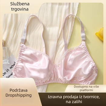 Dvostrano svileni grudnjak od morušine svile, lagan, udoban i prozračan, plus veličina za zrelije žene
