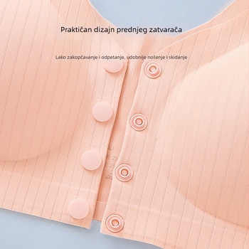 Najlon grudnjak za majke s bočnom podrškom i oblikovanjem leđa, 3/4 košarica, oblikovane košarice