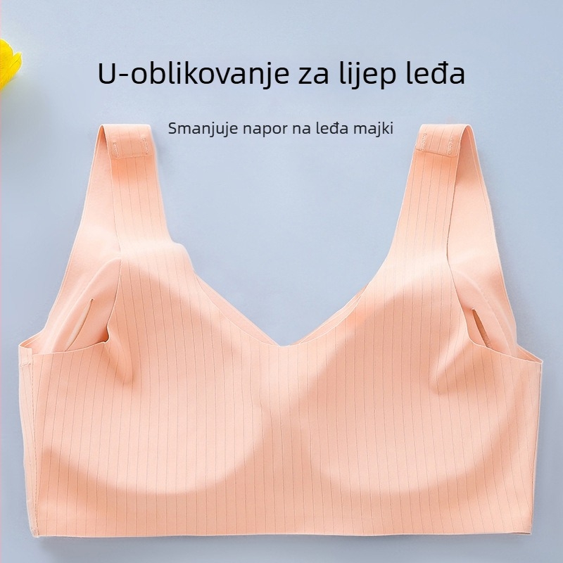 Najlon grudnjak za majke s bočnom podrškom i oblikovanjem leđa, 3/4 košarica, oblikovane košarice