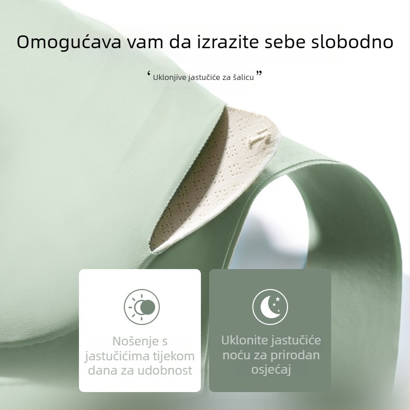 Sutien u vestnom stilu za ljeto za starije žene, prednje kopčanje, bez žice, košarica 3/4, tanak oblik kalupa, materijal: najlon s podstavom od spandeksa