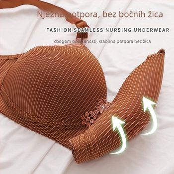 Prozračni poliester grudnjak bez žica, 3/4 košarica, tanko oblikovana šalice od pjene