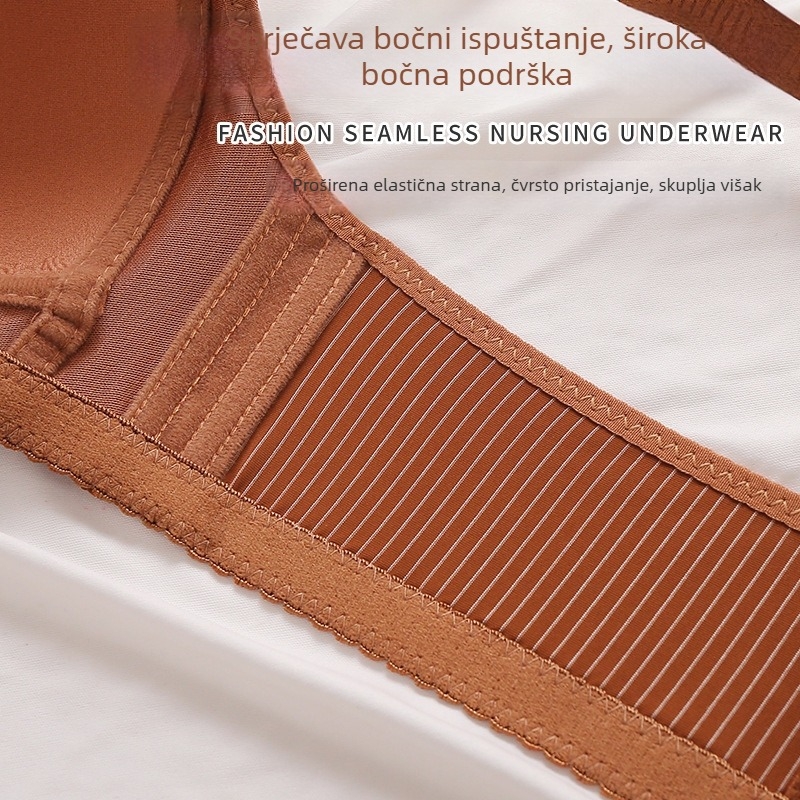 Prozračni poliester grudnjak bez žica, 3/4 košarica, tanko oblikovana šalice od pjene