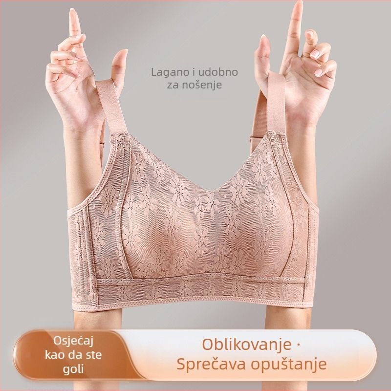 Tanki bešavni grudnjak za velike čaše — podizanje, podrška bočnom dijelu, oblikovanje dojki, elegantna silueta.