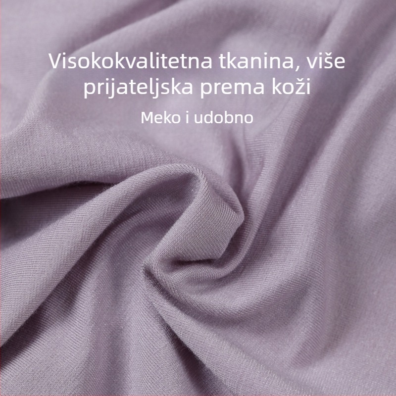 Bežični, prozračni push-up grudnjak s punim košaricama, srednje oblikovanim košaricama, modalna tkanina s pamukom podstavom 30–50%, fiksne dvostruke naramenice