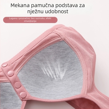 Bezrčni grudnjak s prednjim kopčanjem, pamuk, pune košarice, za zrelije žene, velike veličine, tanke oblikovane košarice, u stilu vest
