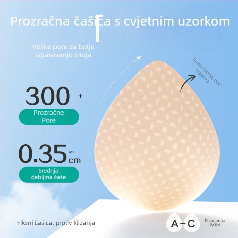 Sutien za starije žene s prednjim zatvaranjem, bez šivova, prozračan, plus veličina, potpuno pokrivene košarice