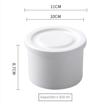 Keramička čaša za juhu s plosnim poklopcem za hotele i restorane, modern minimalistički stil, mogućnost prilagodbe