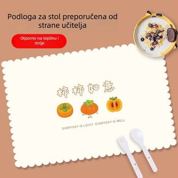 Vodootporne podloške za stol za učenike osnovne škole, kvadratne, karirani uzorak