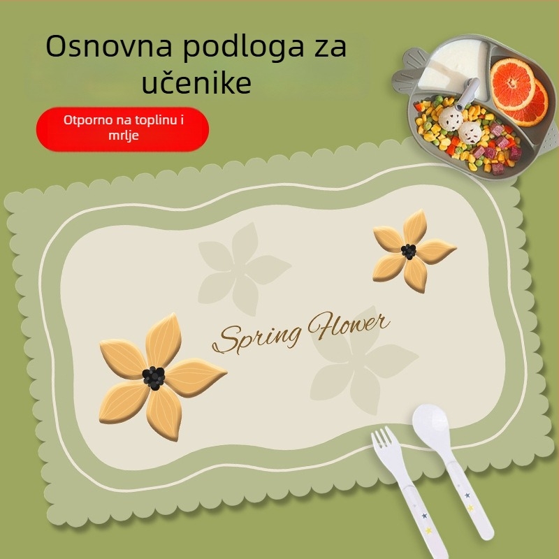 Vodootporne podloške za stol za učenike osnovne škole, kvadratne, karirani uzorak