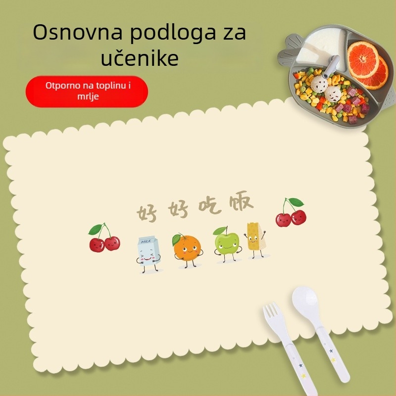 Vodootporne podloške za stol za učenike osnovne škole, kvadratne, karirani uzorak