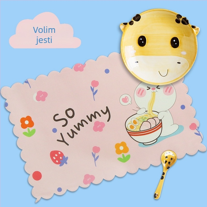 Vodootporne podloške za stol za učenike osnovne škole, kvadratne, karirani uzorak