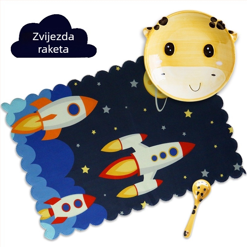 Vodootporne podloške za stol za učenike osnovne škole, kvadratne, karirani uzorak