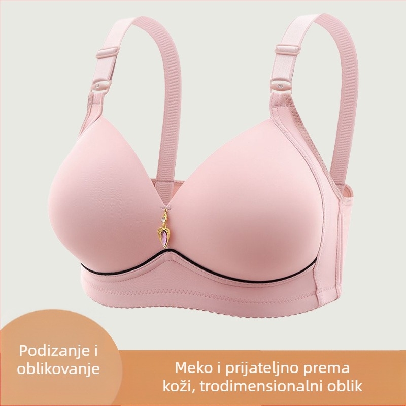 Ženski grudnjak - puna cupa, srednje oblikovana cupa, najlon materijal, fiksirane dvostruke naramenice, stražnji četveroredni kukica, oblikovanje i udobna podrška