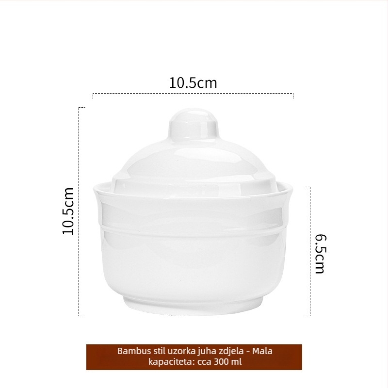 Jufumei keramička posuda za dinstanje s poklopcem, luksuznog stila, prilagodljiva, nije ručna izrada