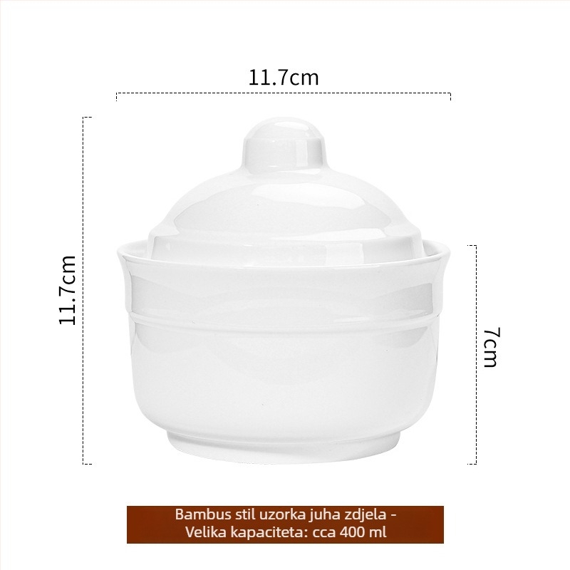 Jufumei keramička posuda za dinstanje s poklopcem, luksuznog stila, prilagodljiva, nije ručna izrada