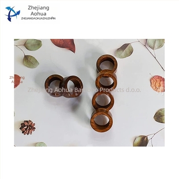 Drveni prsten za salvete, moderna jednostavnost, završni premaz bojom ili uljem, prilagodljivo pakiranje, ispis logotipa