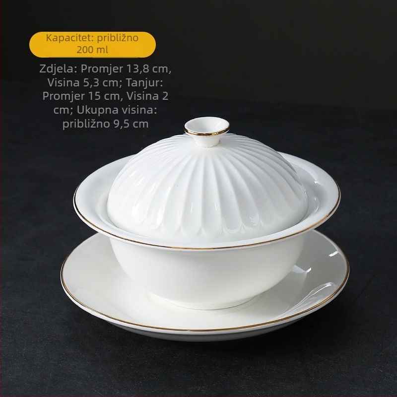 Keramička posuda za dinstanje s grijanjem svijećom - ručno izrađena, luksuzni posuđe, prikladno za opću uporabu, prilagodljivo