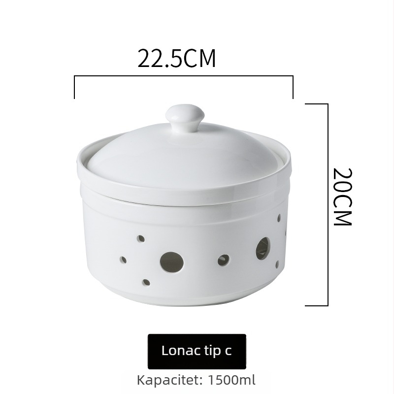 Porcelanski set posuđa, okrugli oblik, kineski stil, jedinstven uzorak