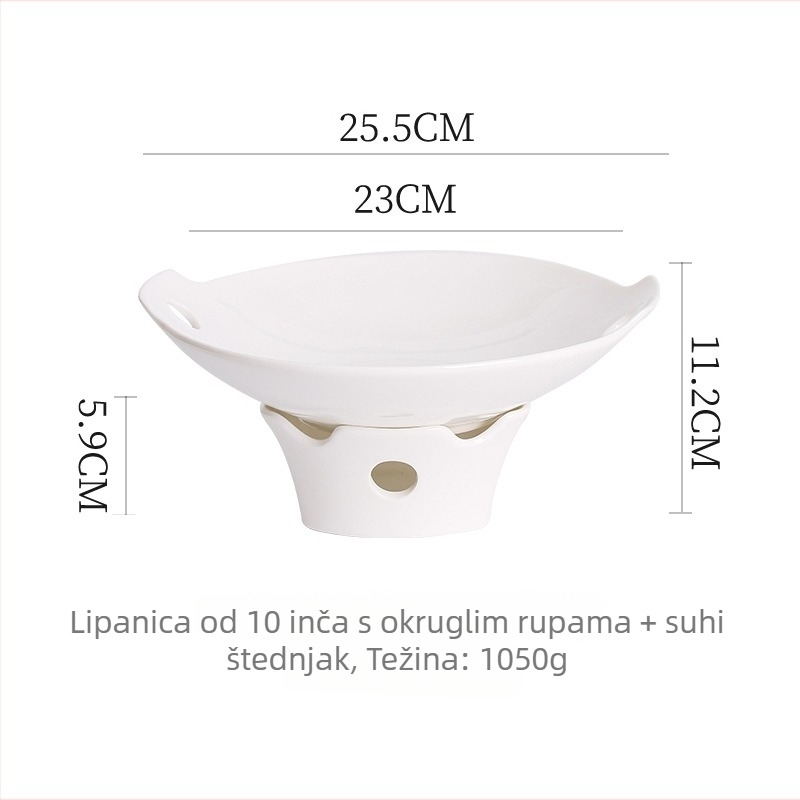 JUNYA porculanski duboki tanjur s mat glazom, okrugli oblik, kineski stil