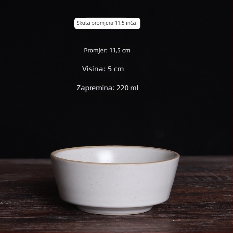 Porcelanski set od 4 komada za hotela i restorane, s podglaziranim završetkom, modernim minimalističkim stilom, mogućnost prilagodbe i tiskanja logotipa