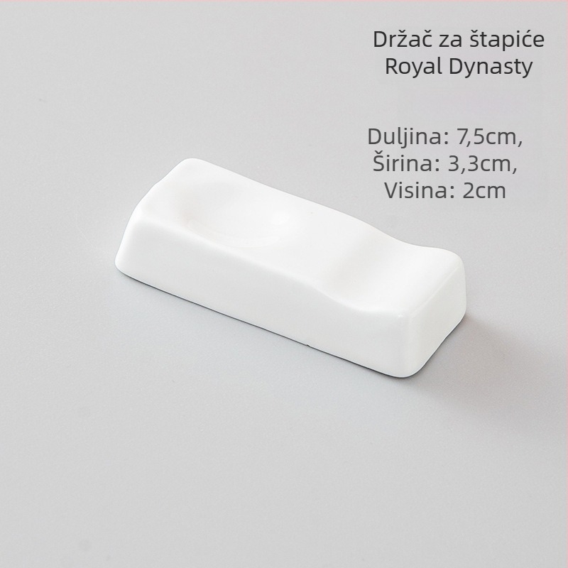 Porcelanski držač za štapiće i posuda za žlicu, dvostruka uporaba, glazirani završni sloj, hotelski stolni dekor