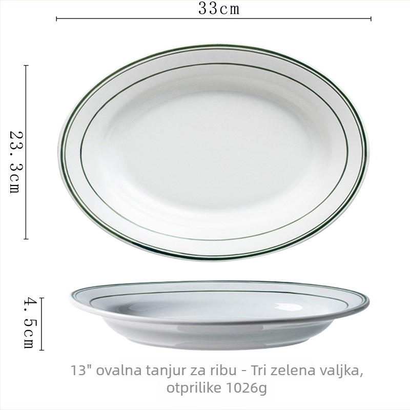 Keramički tanjur, nepravilan oblik, skandinavski stil, podglazurna završna obrada, visoka otpornost na visoke temperature