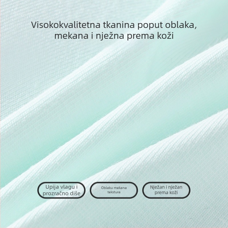(Za djevojčice iznad 15 godina) Grudnjak od 100% pamuka, trokutasta čašica, srednje oblikovana čašica, fiksne naramenice, prozračni komfor