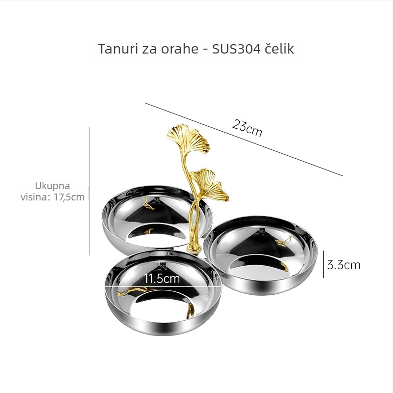 Puding čaše od nehrđajućeg čelika za hotelsku stolnu postavu, ogledni završni sloj, lagani luksuz