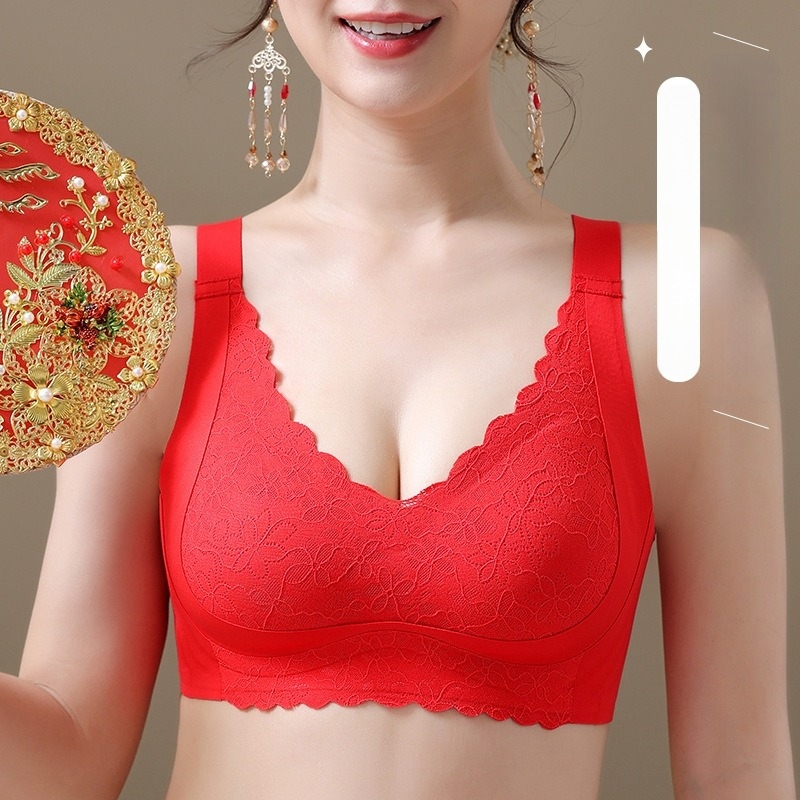 Podešavajući bešavni grudnjak za žene s velikim grudima, košarica 3/4 s latexom oblikovanim košaricama, fiksne dvostruke naramenice, četiri reda kopči straga, najlonska tkanina s elastinskom podstavom