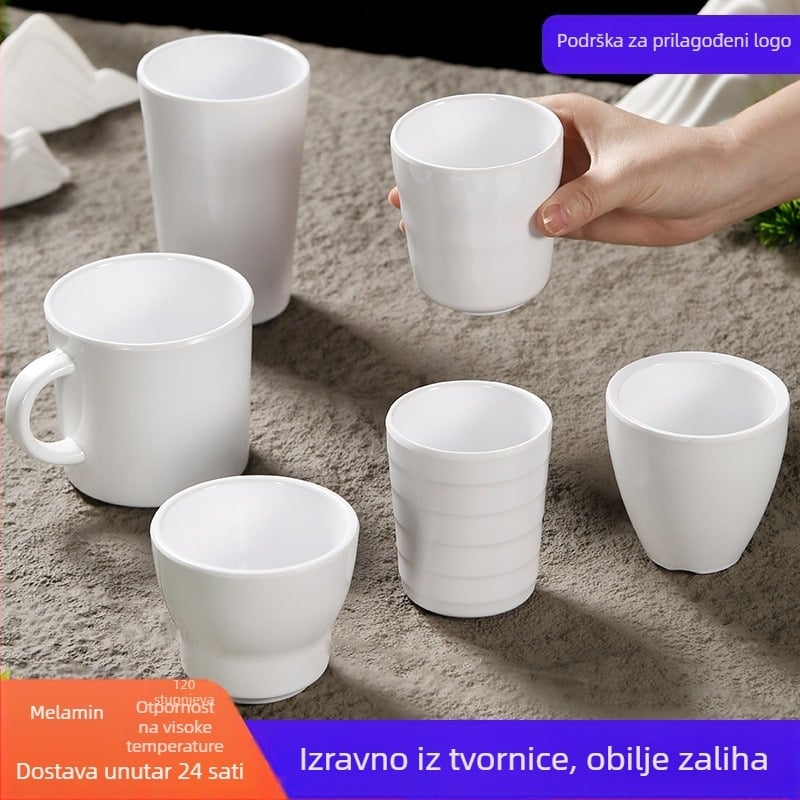 Belein melaminska šalica za stolovanje, za odrasle, jednostavan dizajn, prilagodljiv