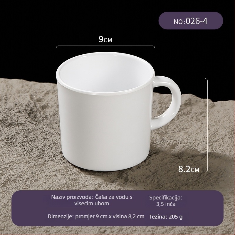 Belein melaminska šalica za stolovanje, za odrasle, jednostavan dizajn, prilagodljiv