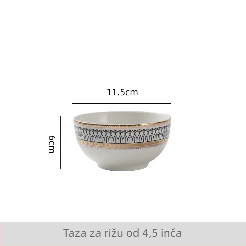 Porceljanski kružni set zapadnih tanjura, višestruki uzorak, prilagodljiv uzorak, otisnuto logo