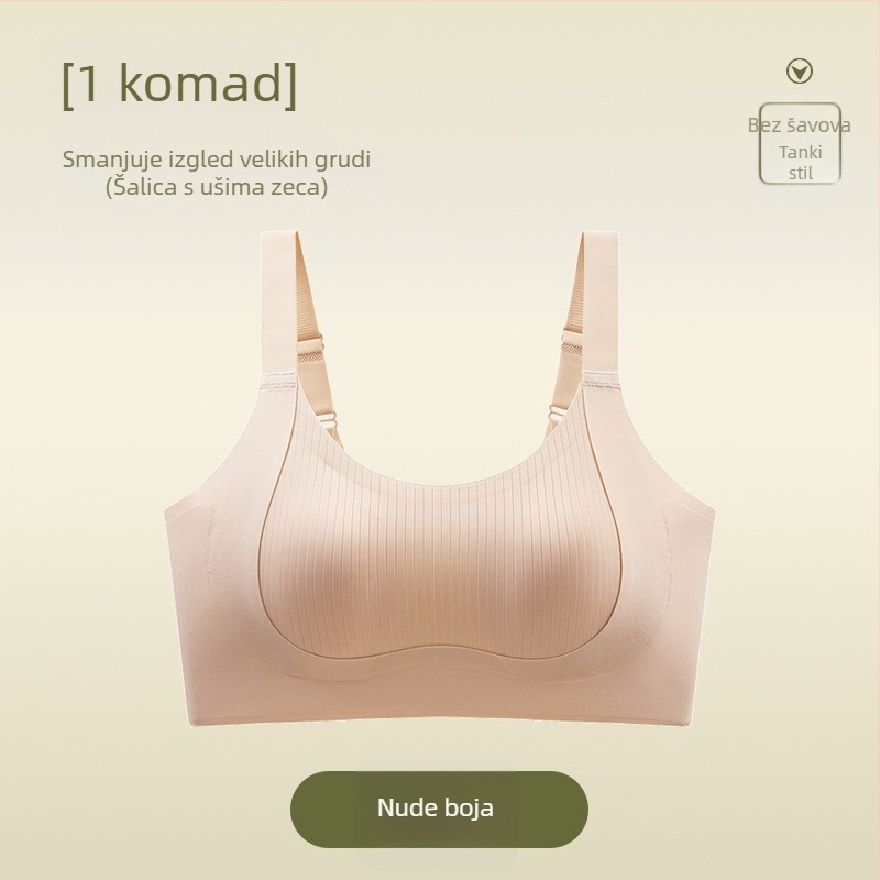 Bezšivna grudnjaka s punim košaricama, tanke oblikovane košarice, prozračna najlonska tkanina, stražnje kopče s četiri reda kopči