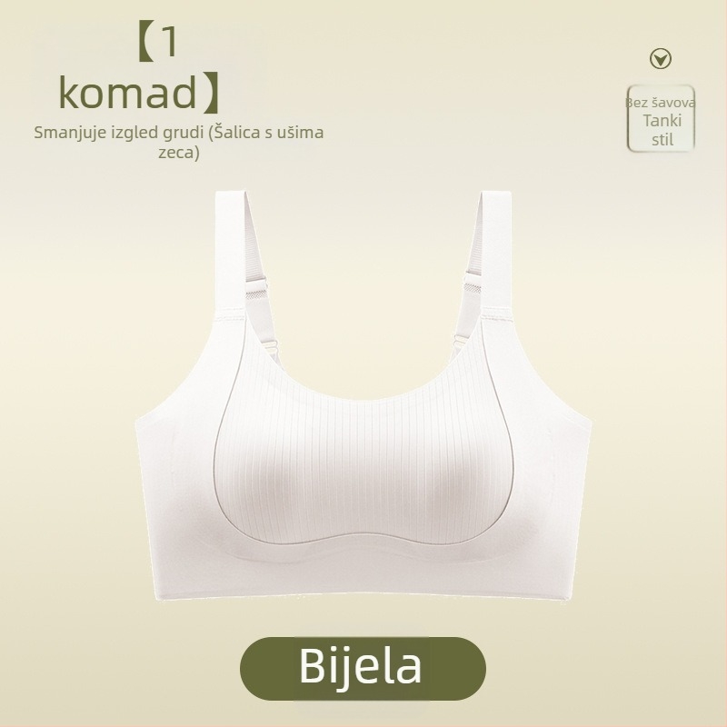 Bezšivna grudnjaka s punim košaricama, tanke oblikovane košarice, prozračna najlonska tkanina, stražnje kopče s četiri reda kopči