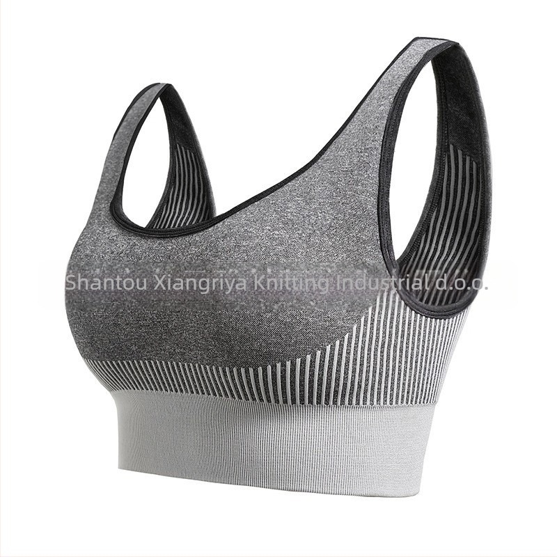 Sportska grudnjaka visoke otpornosti na udarce, 3/4 košarica, tanke oblikovane košarice, fiksirani dvostruki naramenici, brzo sušenje, prozračni najlon