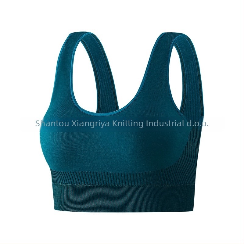 Sportska grudnjaka visoke otpornosti na udarce, 3/4 košarica, tanke oblikovane košarice, fiksirani dvostruki naramenici, brzo sušenje, prozračni najlon